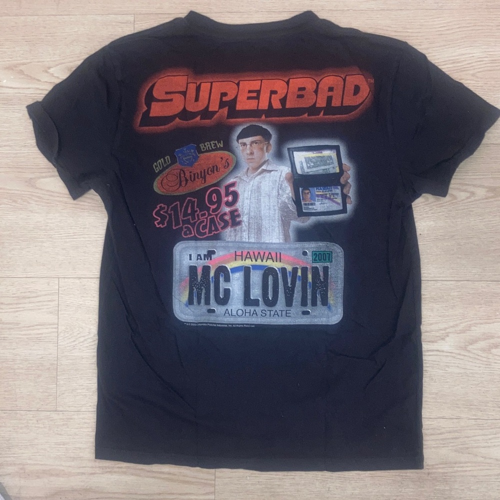 Hollister Black Crewneck Tee with Hawaii ID Patch Graphic